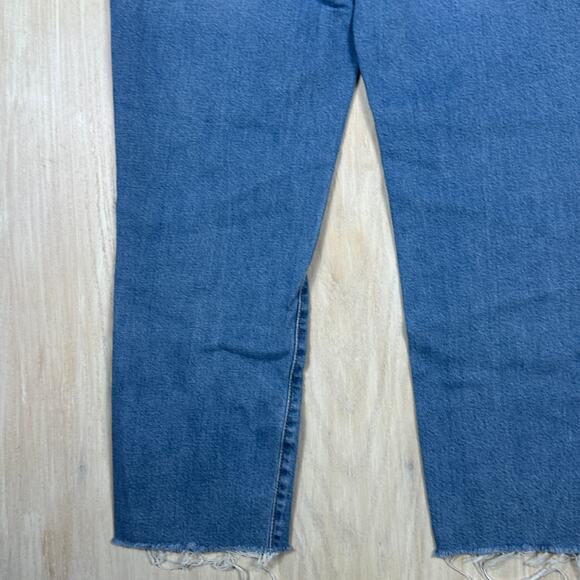 J Crew Essential Straight Jean Denim Women's Blue High Rise Casual Jeans 32 - Picture 13 of 15